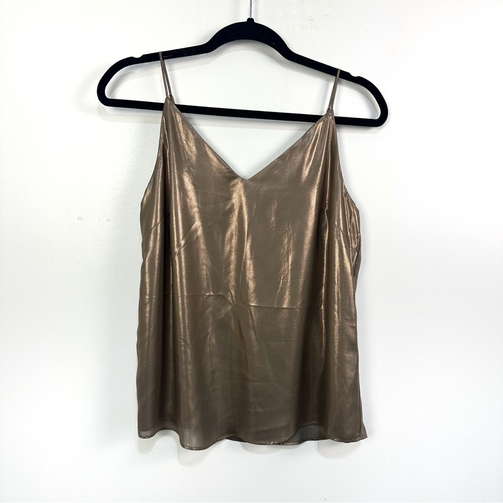 Aritzia Wilfred Mettalic Bronze Cami Sz Small
